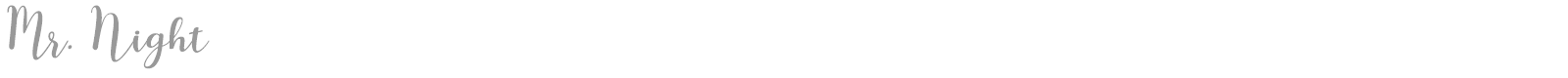 Mr Night font preview